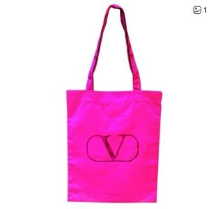 New Valentino Hot Pink Tote Bag GWP New in Bag 12” x 15.5”